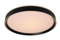 LED Deckenlampe dimmbar blendarm Schwarz 2700K &Oslash;50 cm