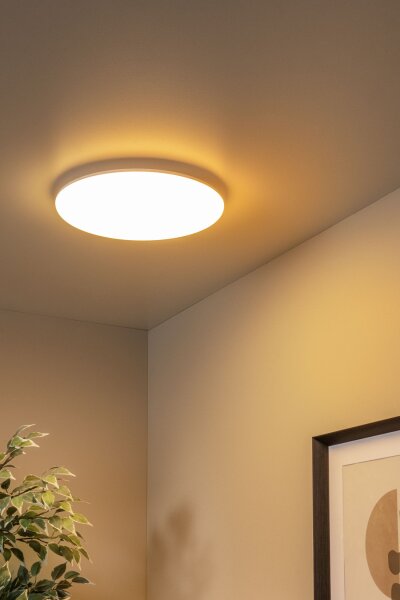 LED Deckenleuchte Opalweiß CCT 3000-6500K IP44 Ø35 cm