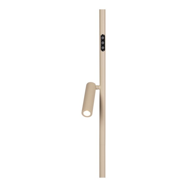LED Stehlampe schwenkbar Taupe CCT 2700-4000K H:177 cm