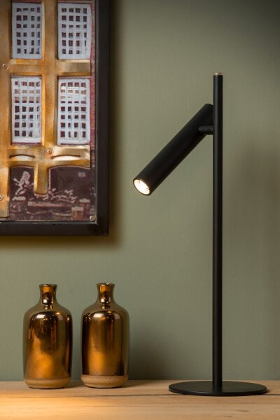 LED Tischleuchte schwenkbar Schwarz 3000K H:42 cm