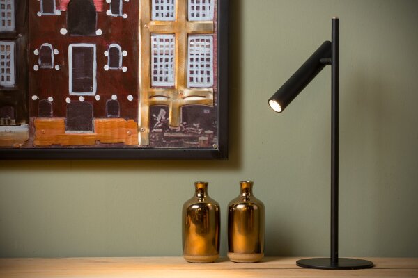 LED Tischleuchte schwenkbar Schwarz 3000K H:42 cm