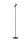 LED Stehlampe schwenkbar Touchdimmer Schwarz 3000K