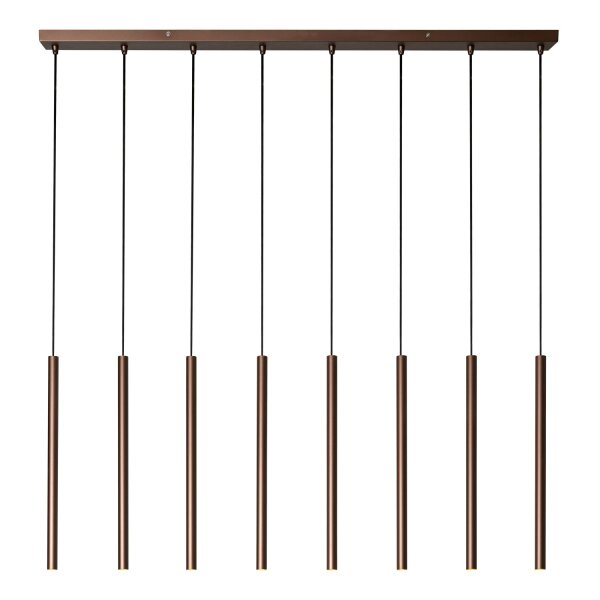 Pendelleuchte verstellbar Kaffeebraun G9 L:120 cm