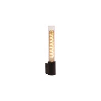 Au&szlig;enwandlampe Glas Schwarz E27 IP54 H:33 cm modern