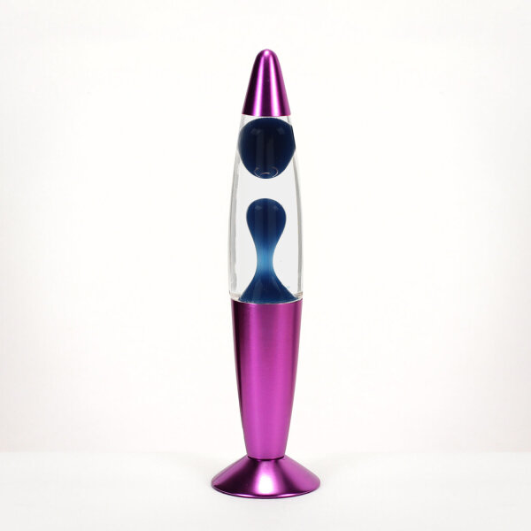 Lila Lavalampe dunkel H:36cm Retro Leuchte Timmy