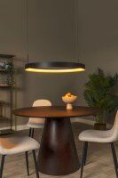 LED Pendelleuchte Schwarz Ring CCT 2200-3000K L:80 cm