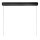 LED Pendelleuchte Schwarz Ring CCT 2200-3000K L:80 cm