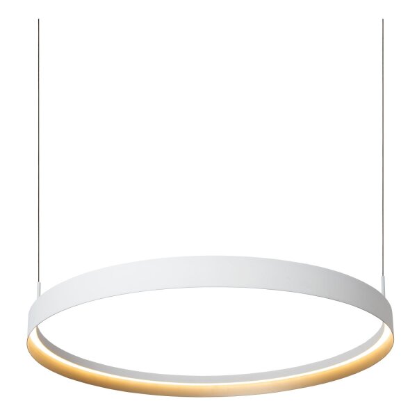 LED Pendelleuchte Weiß Ring CCT 2200-3000K Ø88 cm