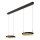 LED Pendelleuchte Alu Schwarz 2-flammig 2200-3000K