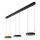 LED Pendelleuchte Alu Schwarz CCT 2200-3000K L:166 cm