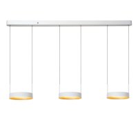 LED Pendelleuchte Alu Weiß 3-flammig 2200-3000K