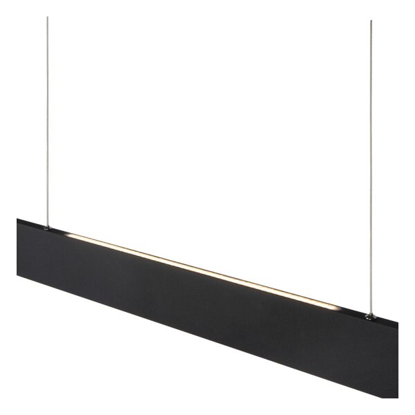 LED Hängelampe Up Down Metall Schwarz 2700K L:119 cm