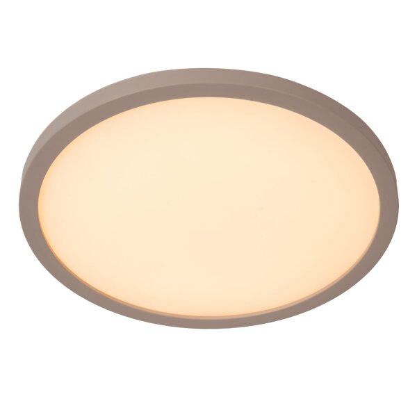 LED Deckenleuchte Taupe CCT 2200-3000K IP44 Ø30 cm