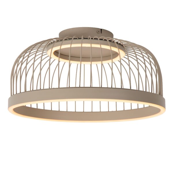 LED Deckenlampe dimmbar Taupe CCT 2200-4000K Ø39 cm