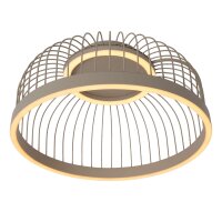 LED Deckenlampe dimmbar Taupe CCT 2200-4000K Ø39 cm