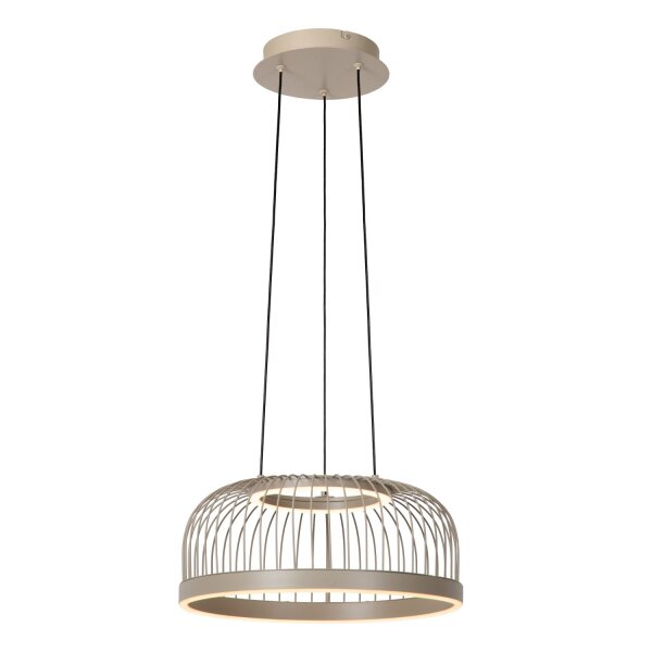 LED Pendelleuchte dimmbar Alu Taupe 2200-4000K Ø40 cm