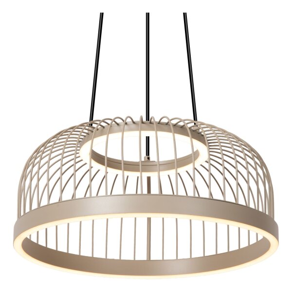 LED Pendelleuchte dimmbar Alu Taupe 2200-4000K Ø40 cm