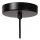 Hängelampe Filz Glas Schwarz Terrakotta E27 B:40 cm