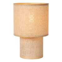 Tischlampe blendarm Bambus Natur E27 H:31 cm modern