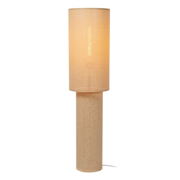 Stehlampe blendarm Bambus Natur E27 H:120 cm modern