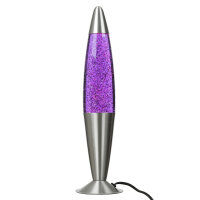 Elégante lampe à lave paillettes violet...