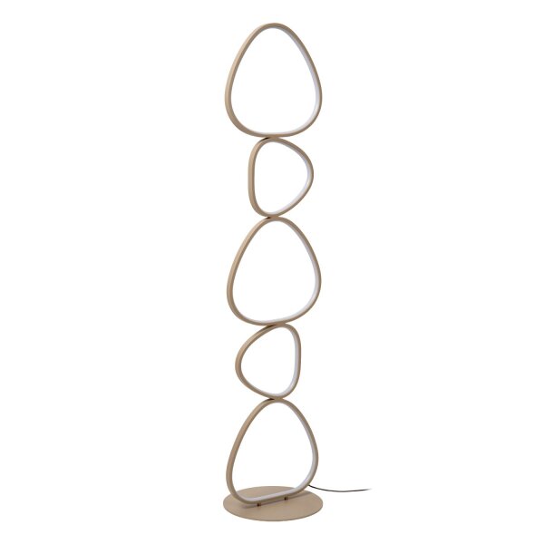 LED Stehleuchte dimmbar Taupe CCT 2700-4000K H:141 cm