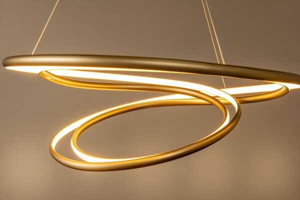 LED Hängelampe Messing Aluminium 2700K Ø80 cm