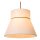 Hängelampe verstellbar Papier Beige Weiß E27 130 cm