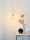 Wandlampe Weiß Vintage minimalistisch E27 B:10 cm