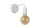 Wandlampe Weiß Vintage minimalistisch E27 B:10 cm