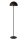 Stehlampe indirekt Stahl Schwarz Pilzlampe E27 160 cm
