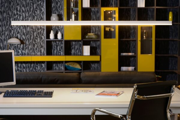 LED Hängelampe Weiß Aluminium 2700K L:147,7 cm