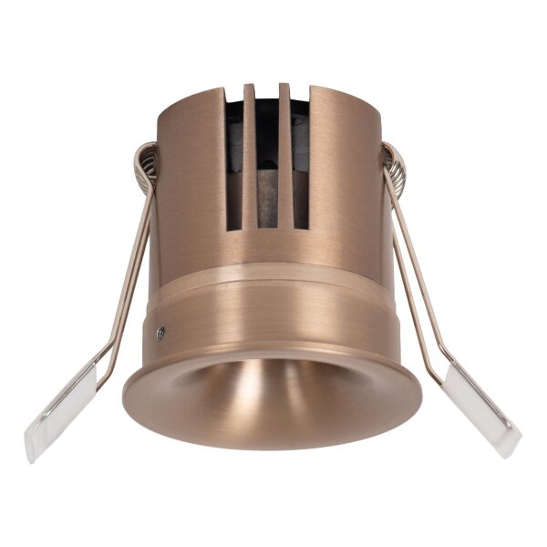 LED Einbauleuchte Champagner CCT 2700-4000K Ø6 cm rund