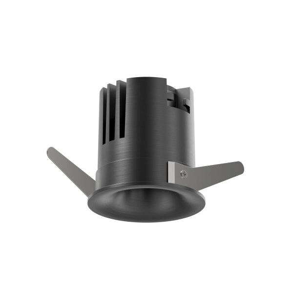 LED Einbaustrahler Schwarz-Chrom 2700-4000K Ø6 cm rund