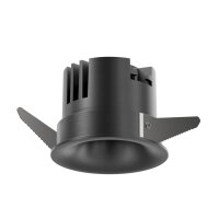 LED Einbauleuchte Schwarz-Chrom CCT 2700-4000K Ø8 cm