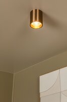 LED Deckenstrahler Champagner 2700-4000K H:9 cm rund