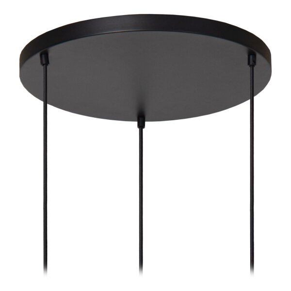 Hängelampe verstellbar Bambus Holz E27 L:84,5 cm rund
