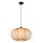 Pendelleuchte Bambus Holz Schwarz E27 Ø45 cm rund