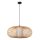 Hängelampe Bambus Holz Schwarz E27 Ø60 cm rund