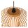 Hängelampe Bambus Holz Schwarz E27 Ø60 cm rund