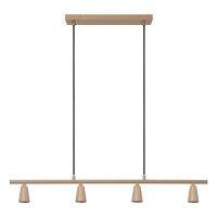Hängelampe verstellbar Taupe Schwarz GU10 L:95 cm