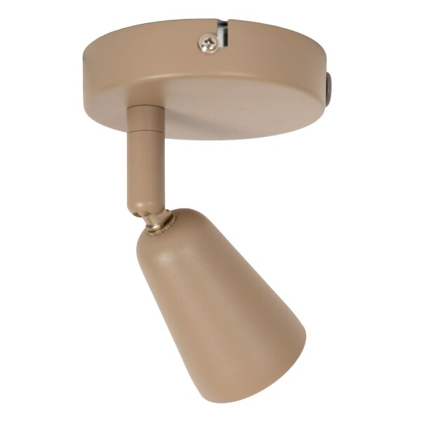 Deckenlampe verstellbar Metall Taupe GU10 L:14 cm