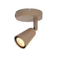 Deckenlampe verstellbar Metall Taupe GU10 L:14 cm