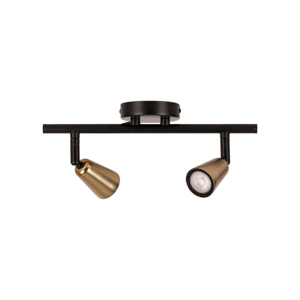 Deckenleuchte verstellbar Schwarz Champagner GU10 36 cm