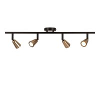 Deckenlampe verstellbar Schwarz Champagner GU10 L:76 cm
