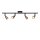 Deckenlampe verstellbar Schwarz Champagner GU10 L:76 cm