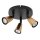 Deckenspot verstellbar Schwarz Champagner GU10 H:14 cm