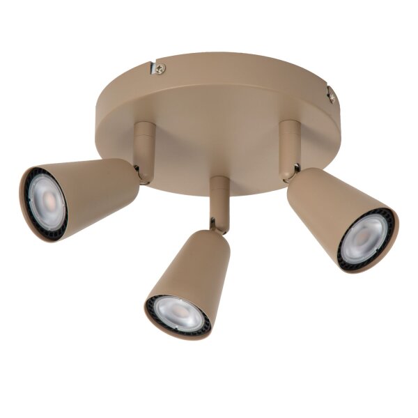 Deckenstrahler flexibel Metall Taupe GU10 B:24,5 cm