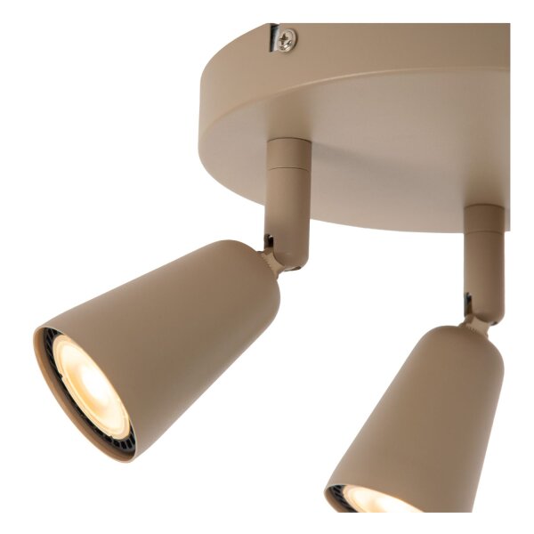 Deckenstrahler flexibel Metall Taupe GU10 B:24,5 cm