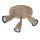 Deckenstrahler flexibel Metall Taupe GU10 B:24,5 cm